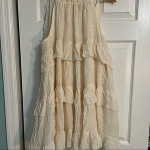 Vici Collection Baise Pocketed Tiered Mini Dress